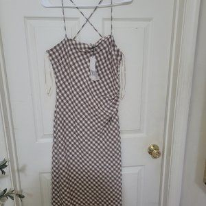 Zara Gingham Midi Dress